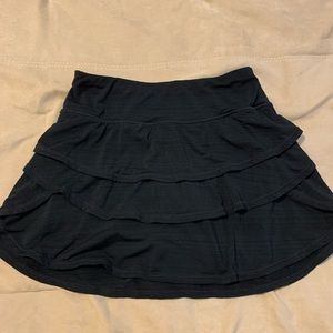 Ideology Black Ruffle Athletic Skort